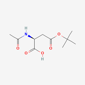 molecular formula C10H17NO5 B2932475 (S)-2-Acetamido-4-(tert-butoxy)-4-oxobutanoic acid CAS No. 1026951-84-7; 117833-18-8