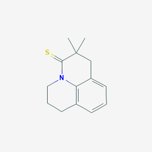 molecular formula C14H17NS B293248 6,6-dimethyl-2,3,6,7-tetrahydro-1H,5H-pyrido[3,2,1-ij]quinoline-5-thione 