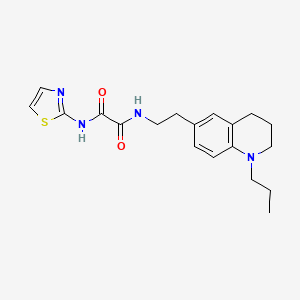 N1-(2-(1-propyl-1,2,3,4-tetrahydroquinolin-6-yl)ethyl)-N2-(thiazol-2-yl)oxalamide