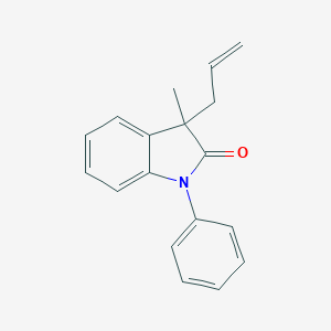 molecular formula C18H17NO B293249 3-allyl-3-methyl-1-phenyl-1,3-dihydro-2H-indol-2-one 