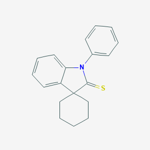 molecular formula C19H19NS B293250 1-phenyl-1,3-dihydrospiro[2H-indole-3,1'-cyclohexane]-2-thione 