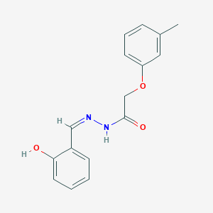 molecular formula C16H16N2O3 B2932511 (Z)-N'-(2-羟基亚苄基)-2-(间甲苯氧基)乙酰肼 CAS No. 94459-67-3