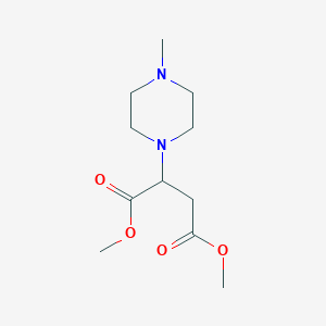 molecular formula C11H20N2O4 B2932541 Dimethyl 2-(4-methylpiperazin-1-yl)butanedioate CAS No. 885954-97-2