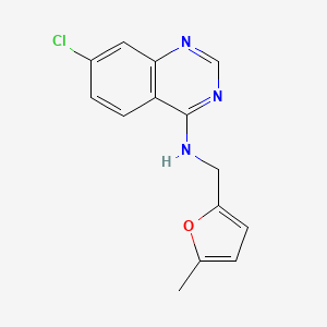 7-chloro-N-[(5-methyl-2-furyl)methyl]-4-quinazolinamine