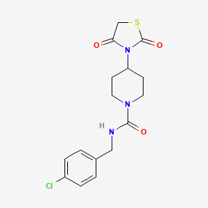 N-(4-chlorobenzyl)-4-(2,4-dioxothiazolidin-3-yl)piperidine-1-carboxamide