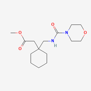 Methyl (1-{[(morpholin-4-ylcarbonyl)amino]methyl}cyclohexyl)acetate