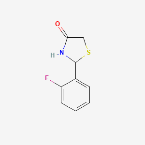 2-(2-Fluorophenyl)-1,3-thiazolan-4-one