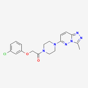 2-(3-Chlorophenoxy)-1-(4-(3-methyl-[1,2,4]triazolo[4,3-b]pyridazin-6-yl)piperazin-1-yl)ethanone
