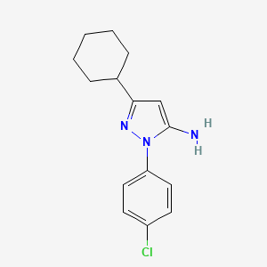 1-(4-Chlorophenyl)-3-cyclohexyl-1H-pyrazol-5-amine