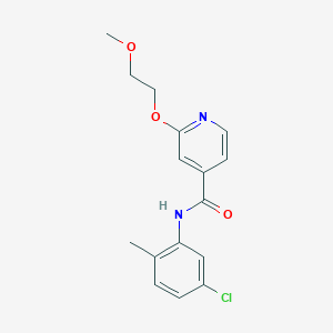 molecular formula C16H17ClN2O3 B2932566 N-(5-chloro-2-methylphenyl)-2-(2-methoxyethoxy)isonicotinamide CAS No. 2034389-37-0