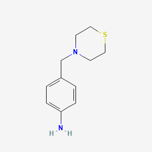 molecular formula C11H16N2S B2932569 4-(Thiomorpholin-4-ylmethyl)aniline CAS No. 210686-44-5
