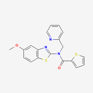 N-(5-methoxybenzo[d]thiazol-2-yl)-N-(pyridin-2-ylmethyl)thiophene-2-carboxamide