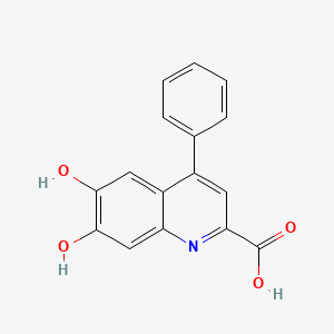 6,7-Dihydroxy-4-phenylquinoline-2-carboxylic acid