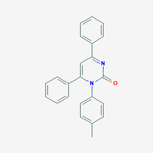 molecular formula C23H18N2O B293258 1-(4-Methylphenyl)-4,6-diphenylpyrimidin-2-one CAS No. 72923-17-2