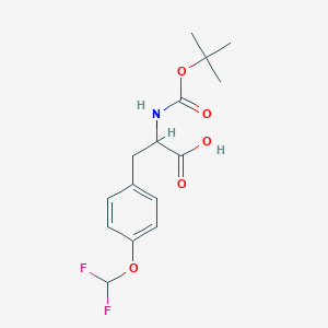 3-[4-(difluoromethoxy)phenyl]-2-[(2-methylpropan-2-yl)oxycarbonylamino]propanoic Acid