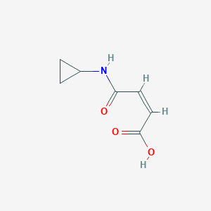 molecular formula C7H9NO3 B2932586 N-环丙基马来酰胺酸 CAS No. 27995-78-4