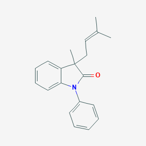 molecular formula C20H21NO B293260 3-methyl-3-(3-methyl-2-butenyl)-1-phenyl-1,3-dihydro-2H-indol-2-one 