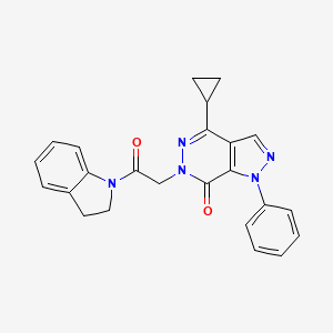 4-cyclopropyl-6-(2-(indolin-1-yl)-2-oxoethyl)-1-phenyl-1H-pyrazolo[3,4-d]pyridazin-7(6H)-one