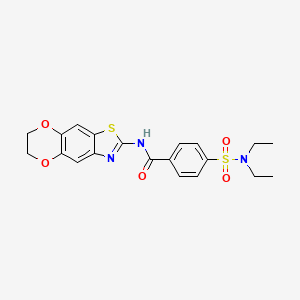 4-(N,N-diethylsulfamoyl)-N-(6,7-dihydro-[1,4]dioxino[2',3':4,5]benzo[1,2-d]thiazol-2-yl)benzamide