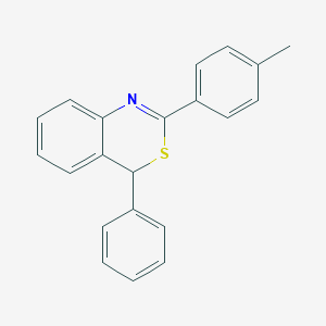 molecular formula C21H17NS B293261 2-(4-methylphenyl)-4-phenyl-4H-3,1-benzothiazine 