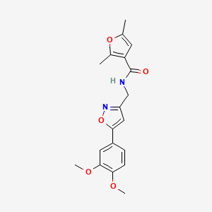 N-((5-(3,4-dimethoxyphenyl)isoxazol-3-yl)methyl)-2,5-dimethylfuran-3-carboxamide