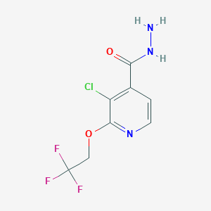3-Chloro-2-(2,2,2-trifluoroethoxy)isonicotinohydrazide