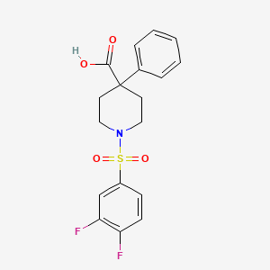 1-(3,4-Difluorobenzenesulfonyl)-4-phenylpiperidine-4-carboxylic acid