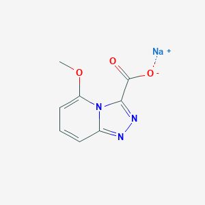 molecular formula C8H6N3NaO3 B2932641 5-甲氧基-[1,2,4]三唑并[4,3-a]吡啶-3-羧酸钠 CAS No. 2251054-16-5