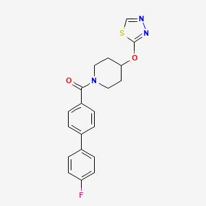 (4-((1,3,4-Thiadiazol-2-yl)oxy)piperidin-1-yl)(4'-fluoro-[1,1'-biphenyl]-4-yl)methanone