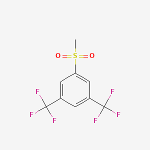 molecular formula C9H6F6O2S B2932652 1-(Methylsulfonyl)-3,5-bis(trifluoromethyl)benzene CAS No. 4210-04-2