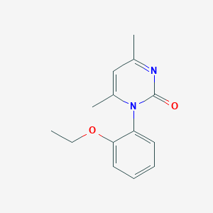 molecular formula C14H16N2O2 B293266 1-(2-ethoxyphenyl)-4,6-dimethyl-2(1H)-pyrimidinone 