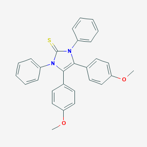 4,5-bis(4-methoxyphenyl)-1,3-diphenyl-1,3-dihydro-2H-imidazole-2-thione