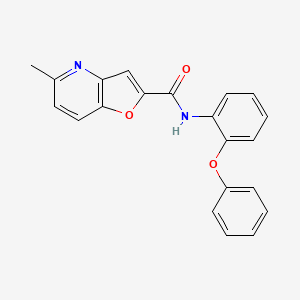 molecular formula C21H16N2O3 B2932675 5-methyl-N-(2-phenoxyphenyl)furo[3,2-b]pyridine-2-carboxamide CAS No. 941881-43-2