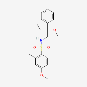 4-methoxy-N-(2-methoxy-2-phenylbutyl)-2-methylbenzenesulfonamide