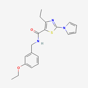 N-(3-ethoxybenzyl)-4-ethyl-2-(1H-pyrrol-1-yl)thiazole-5-carboxamide