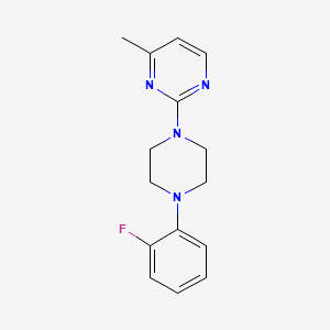 molecular formula C15H17FN4 B2932694 2-[4-(2-Fluorophenyl)piperazin-1-yl]-4-methylpyrimidine CAS No. 2329079-04-9