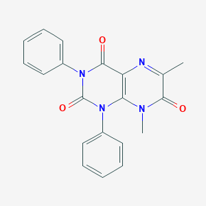 molecular formula C20H16N4O3 B293271 6,8-Dimethyl-1,3-diphenylpteridine-2,4,7-trione CAS No. 113088-54-3