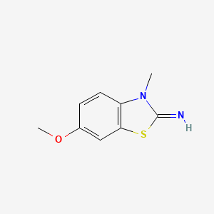 molecular formula C9H10N2OS B2932715 6-Methoxy-3-methyl-1,3-benzothiazol-2-imine CAS No. 42040-25-5
