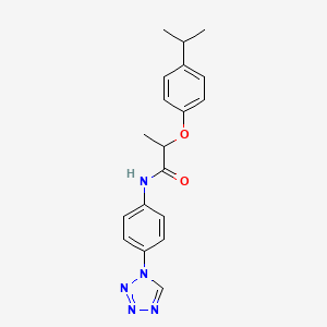 molecular formula C19H21N5O2 B2932720 2-(4-isopropylphenoxy)-N-[4-(1H-tetrazol-1-yl)phenyl]propanamide CAS No. 898510-09-3