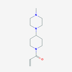 molecular formula C13H23N3O B2932723 1-[4-(4-Methylpiperazin-1-yl)piperidin-1-yl]prop-2-en-1-one CAS No. 2095565-20-9