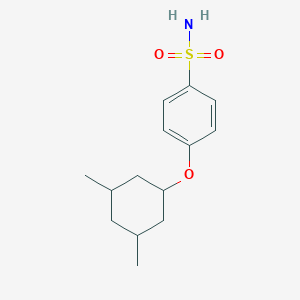 molecular formula C14H21NO3S B2932726 4-[(3,5-二甲基环己基)氧基]苯-1-磺酰胺 CAS No. 1495627-31-0