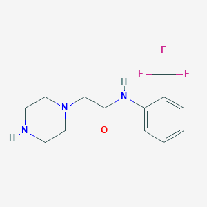 2-piperazin-1-yl-N-[2-(trifluoromethyl)phenyl]acetamide