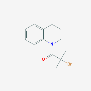 molecular formula C13H16BrNO B293274 1-(2-Bromo-2-methylpropanoyl)-1,2,3,4-tetrahydroquinoline 