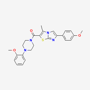 (6-(4-Methoxyphenyl)-3-methylimidazo[2,1-b]thiazol-2-yl)(4-(2-methoxyphenyl)piperazin-1-yl)methanone