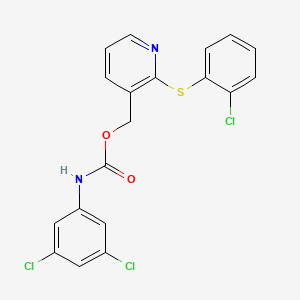 [2-(2-chlorophenyl)sulfanylpyridin-3-yl]methyl N-(3,5-dichlorophenyl)carbamate
