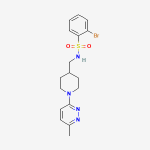 2-bromo-N-((1-(6-methylpyridazin-3-yl)piperidin-4-yl)methyl)benzenesulfonamide
