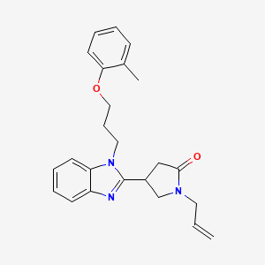 1-allyl-4-(1-(3-(o-tolyloxy)propyl)-1H-benzo[d]imidazol-2-yl)pyrrolidin-2-one