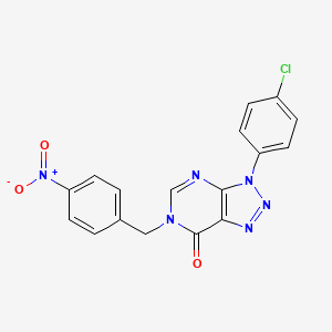 3-(4-Chlorophenyl)-6-[(4-nitrophenyl)methyl]triazolo[4,5-d]pyrimidin-7-one
