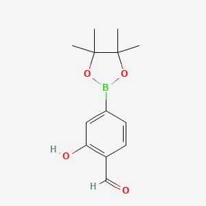 2-Hydroxy-4-(4,4,5,5-tetramethyl-1,3,2-dioxaborolan-2-YL)benzaldehyde