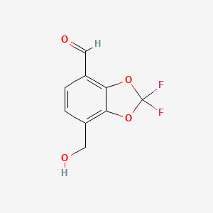2,2-difluoro-7-(hydroxymethyl)-2H-1,3-benzodioxole-4-carbaldehyde